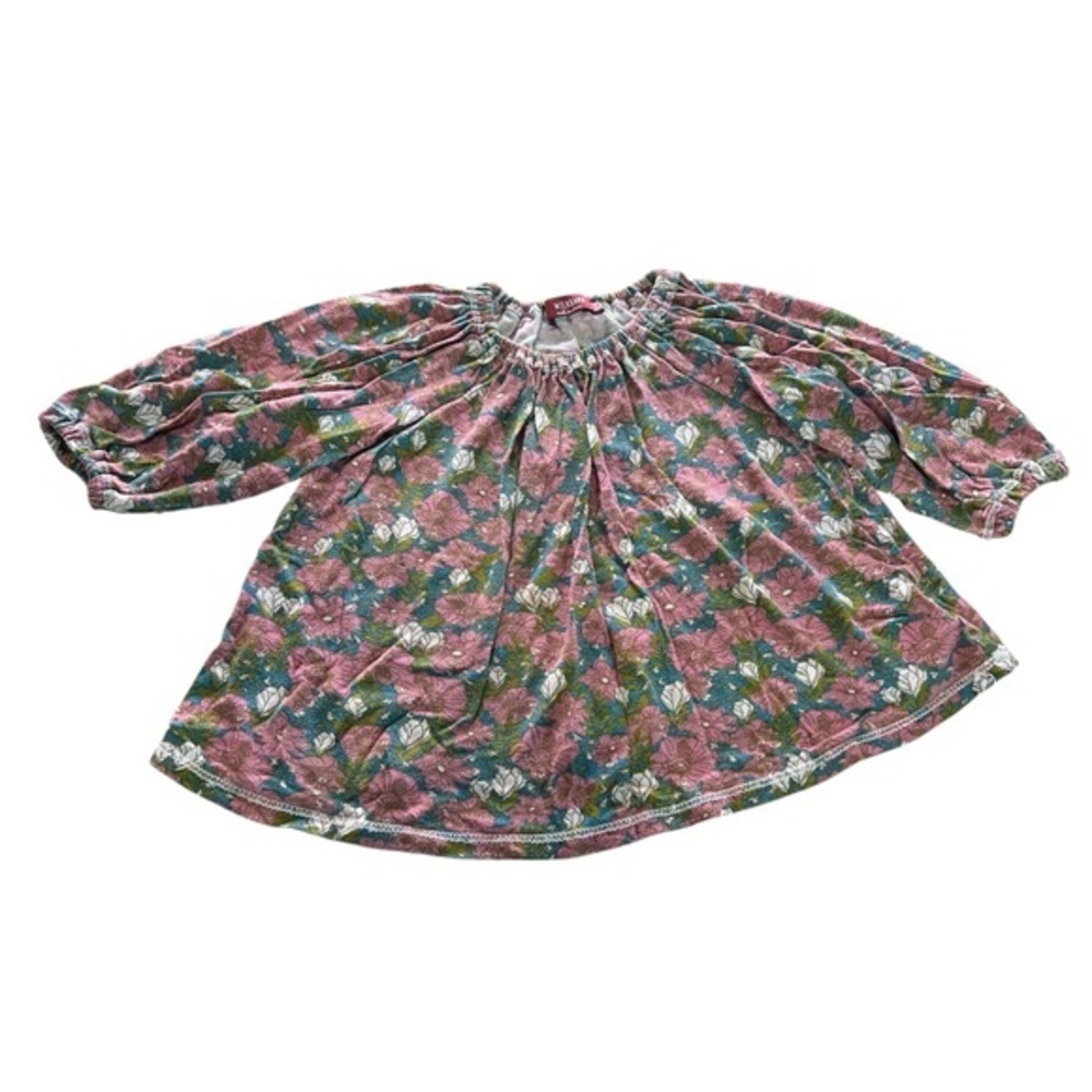 Milkbarn Floral Blouse Top 12-18 months soft stretchy fabric